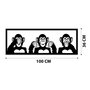 Wallity Three Monkeys-L Negro